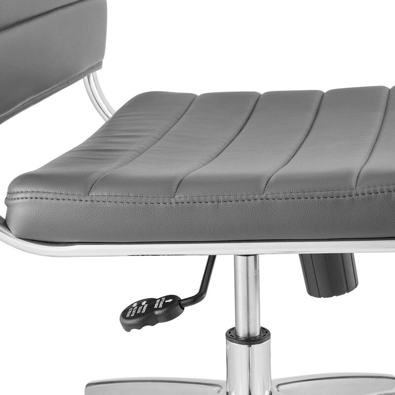 Modway Furniture - Jive Armless Mid Back Office Chair Gray image number 6