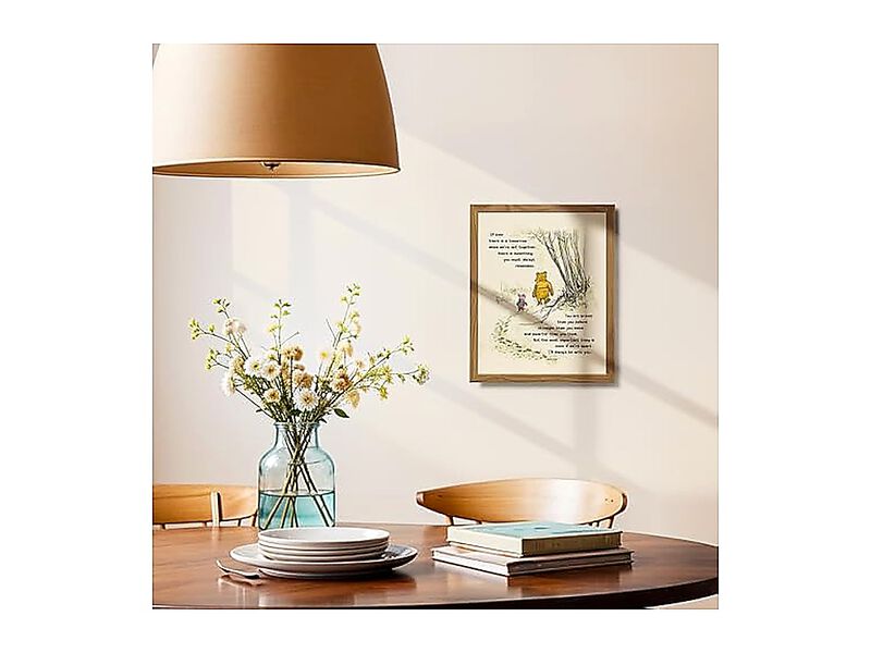 Winnie Wall Art Framed Pooh Kids Decor Boys Little Girls Bedroom Baby Nursery image number 3