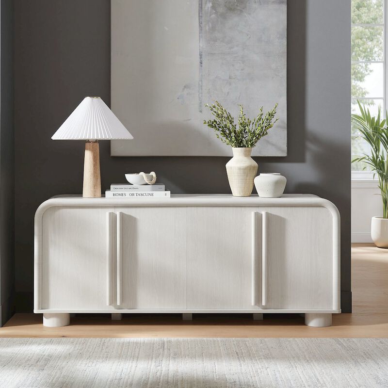 Bellamy 63" Curved Sideboard Cabinet image number 7