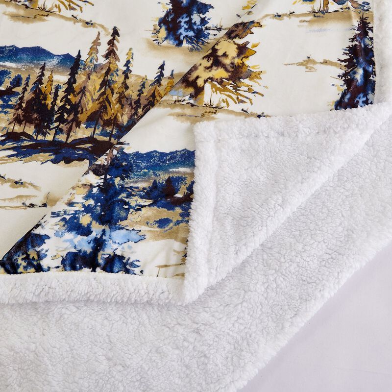 Acadia Campfire Sherpa Throw image number 2
