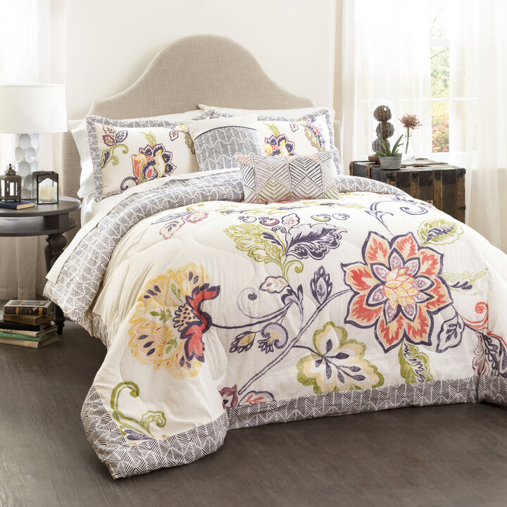 Aster Quilted Comforter 5-Pc Set