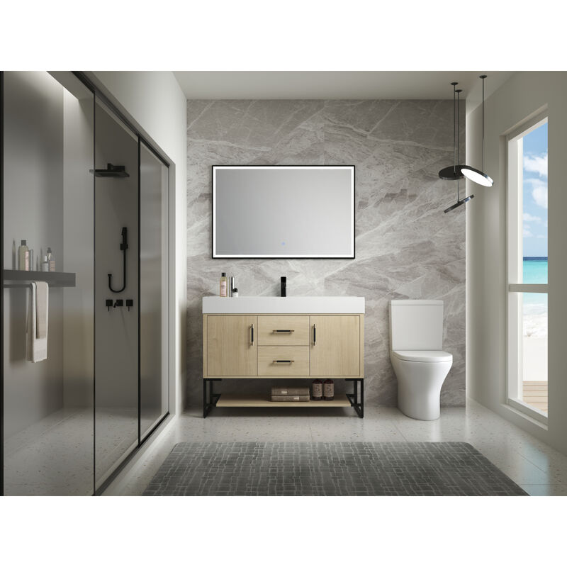 48 Inch Bathroom Vanity Freestanding Design With Resin Sink