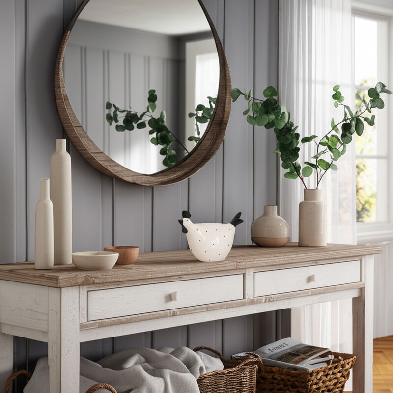 Dotted Rooster Figurine