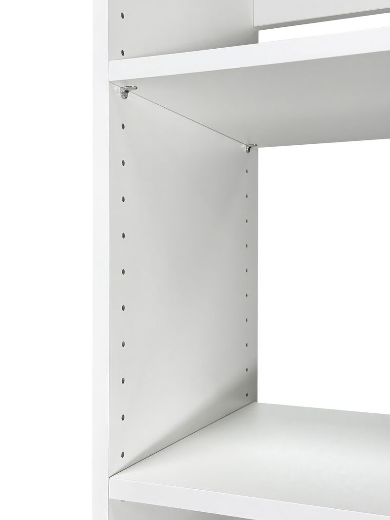 Prosper White Freestanding Walk in Wood Closet System