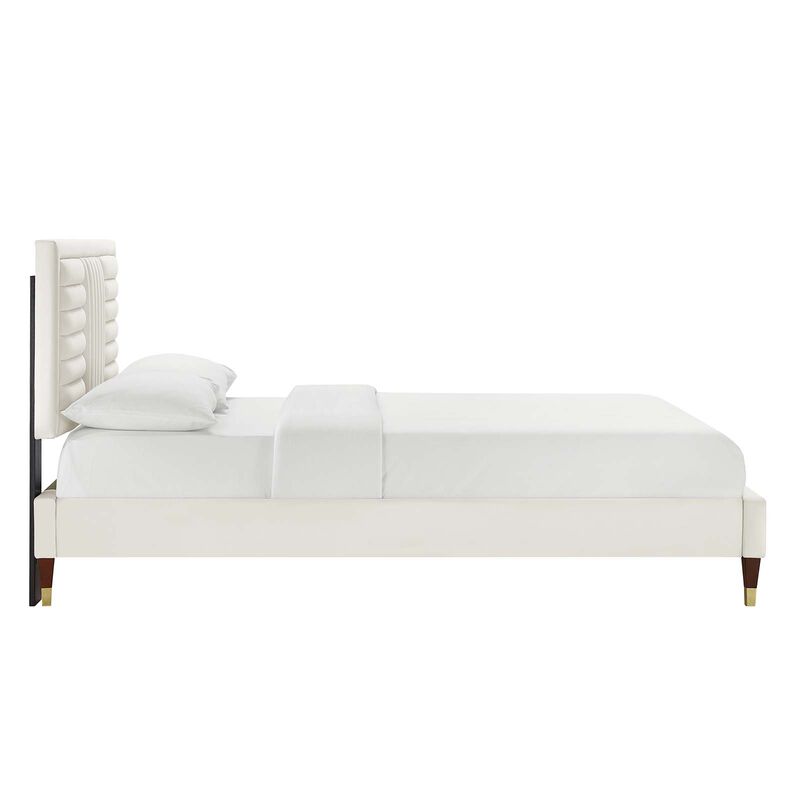 Modway - Sofia Channel Tufted Performance Velvet King Platform Bed image number 2