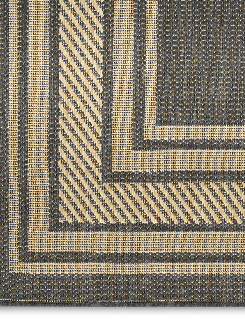 Horizon Indoor/Outdoor HOZ03 Charcoal 2' x 6' Rug