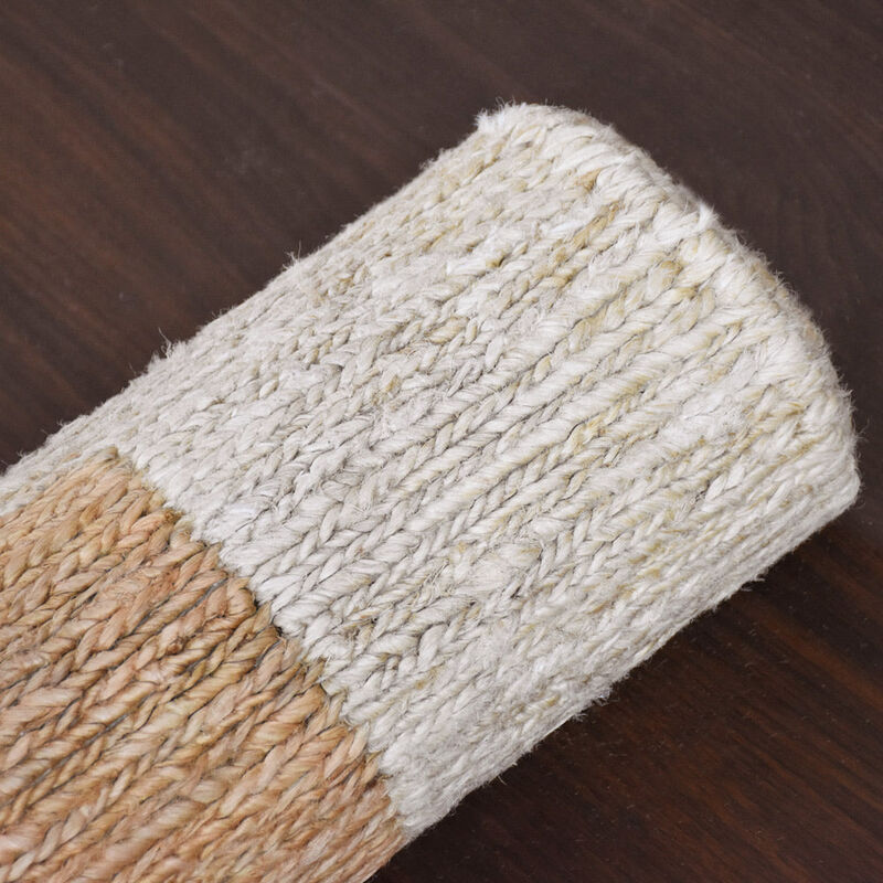 HAND KNOTTED SUMAK JUTE ECO-FRIENDLY Contemporary AREA RUGS  - Rectangle Shape, Contemporary, High Pile, Natural Fiber, Outdoor Indoor Handmade Area Rugs (J00009) image number 6