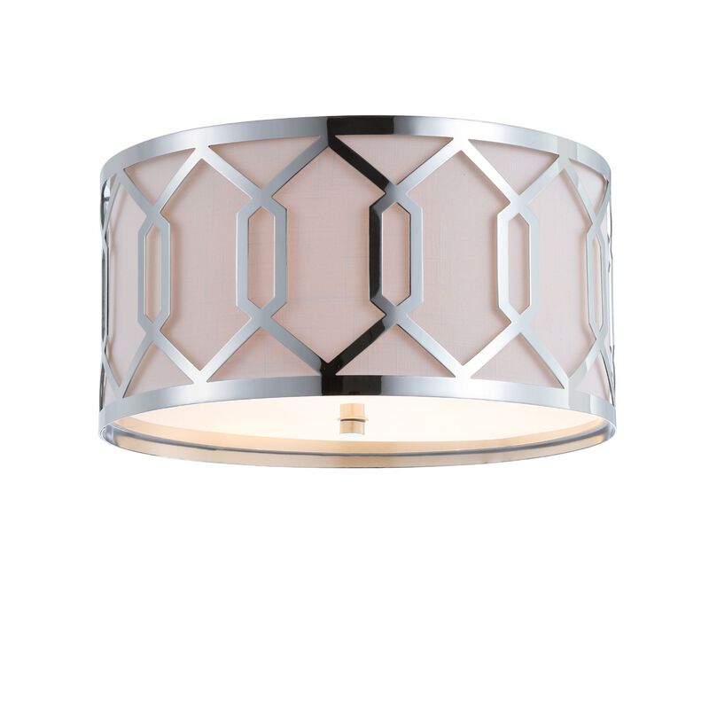 Hex Metal LED Flush Mount