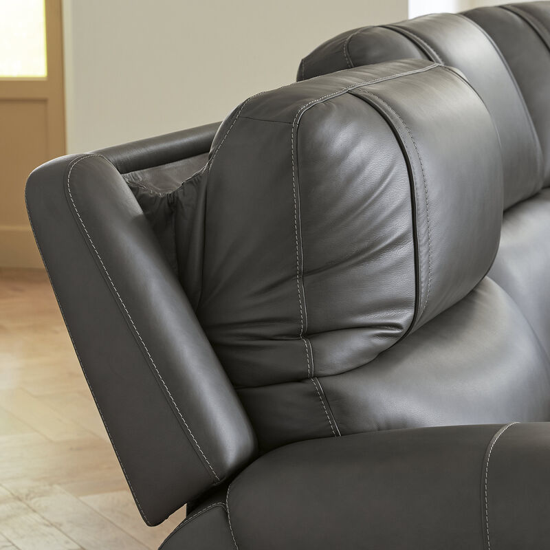 5Z-Harrenhurst 3-Piece Leather Dual Power Reclining Modular Sofa image number 3