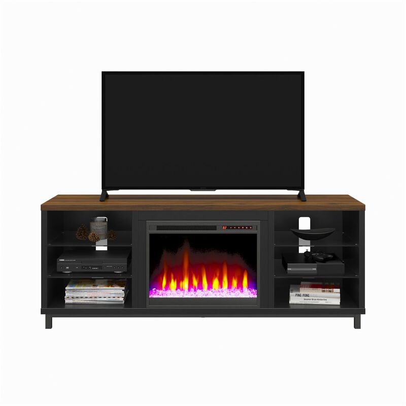 Ameriwood Home Lumina Deluxe Fireplace TV Stand for TVs up to 70"