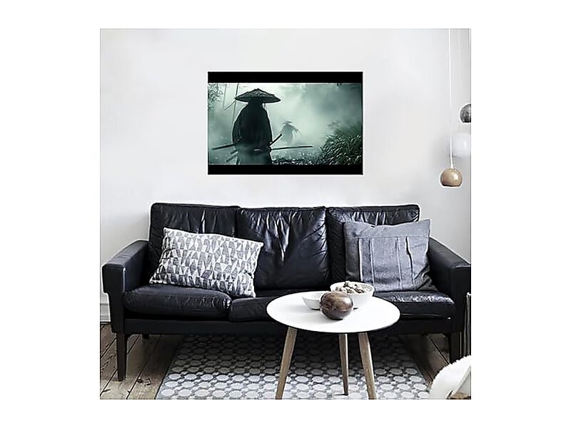 Japanese Samurai Canvas Wall Art Living Room Bedroom Office Bushido Poster Ready image number 2