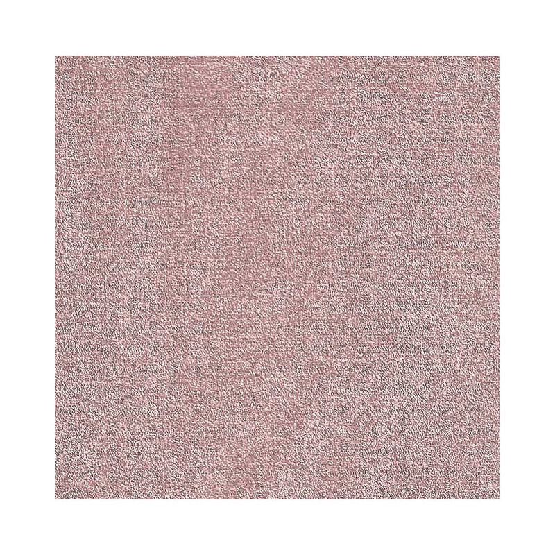 Poundex Twin Adjustable V-Stitch Headboard Modern Velvet Platform Bed, Light Pink