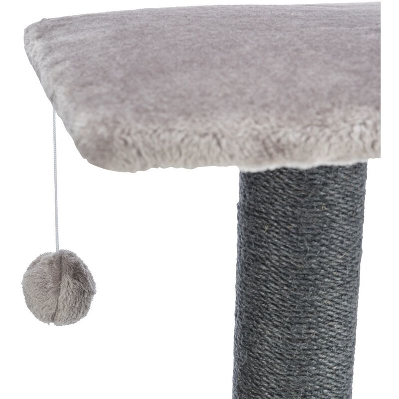 TRIXIE Altea Plush 3-Level Cat Tree with Sisal Scratching Posts & Cat Toy image number 7