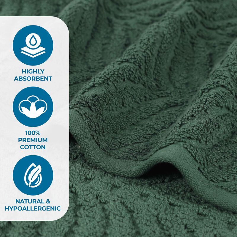 Plush Zero Twist Cotton Bath Towels Set of 4 for Bathroom Use image number 2
