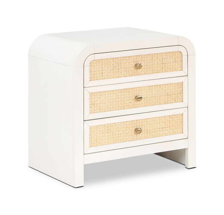 Meridian Furniture Siena White Night Stand