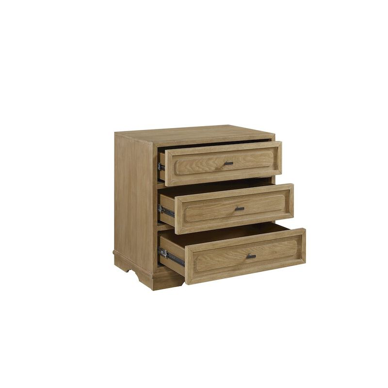 Magnolia 3 Drawer Nightstand - Cashew image number 2