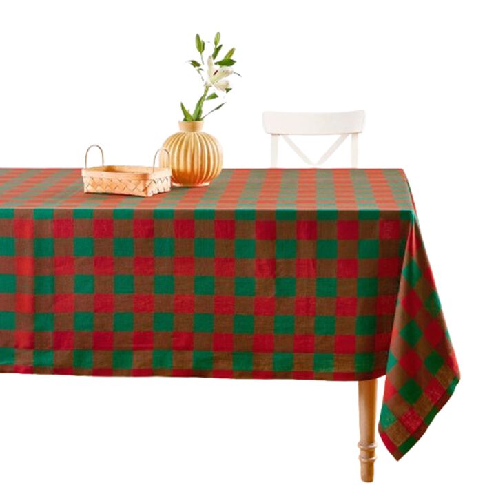 Solino Home 100% Pure Linen Tablecloth - Buffalo Check