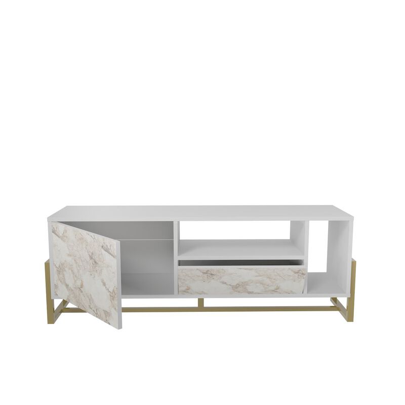 Decorotika Utopia Tv Stand White Ephesus