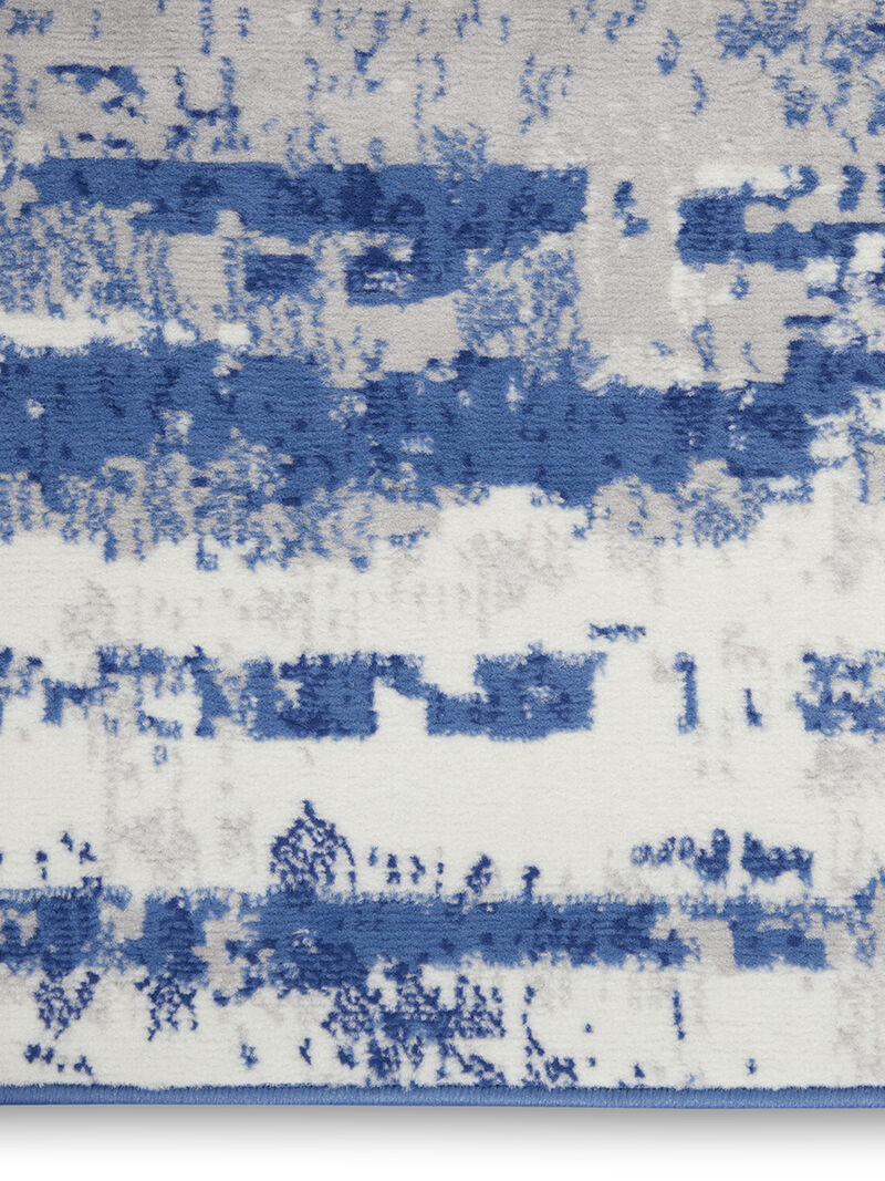 Whimsicle WHS06 Ivory/Navy 2' x 6' Rug