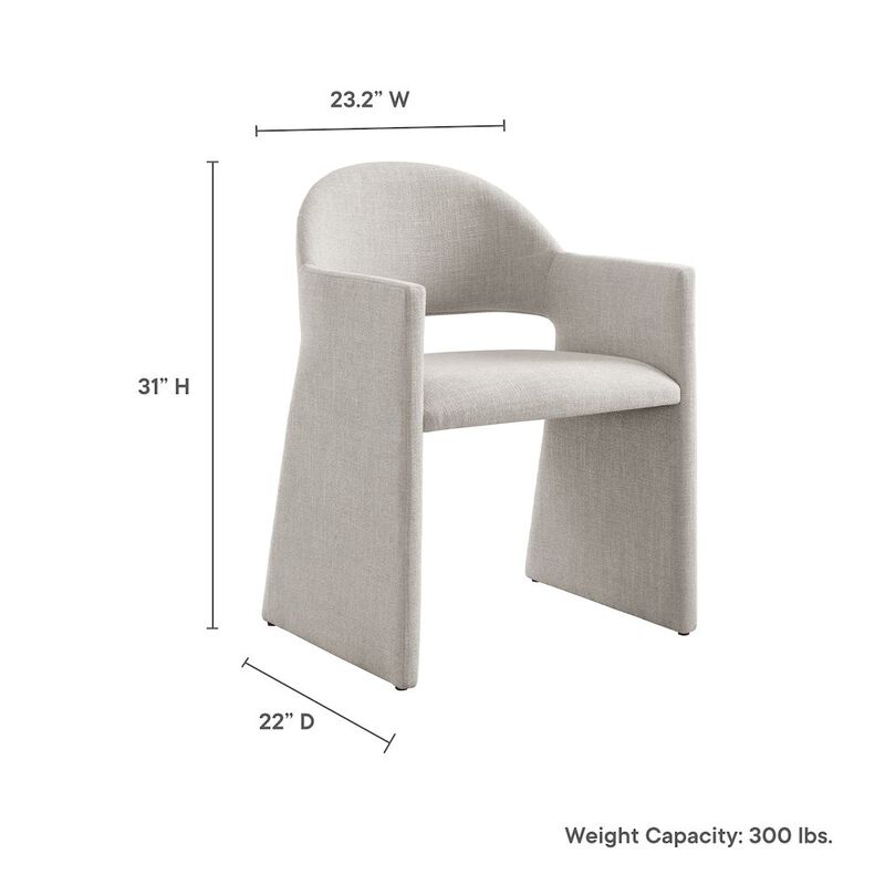 Talia Upholstered Fabric Dining Armchair image number 1