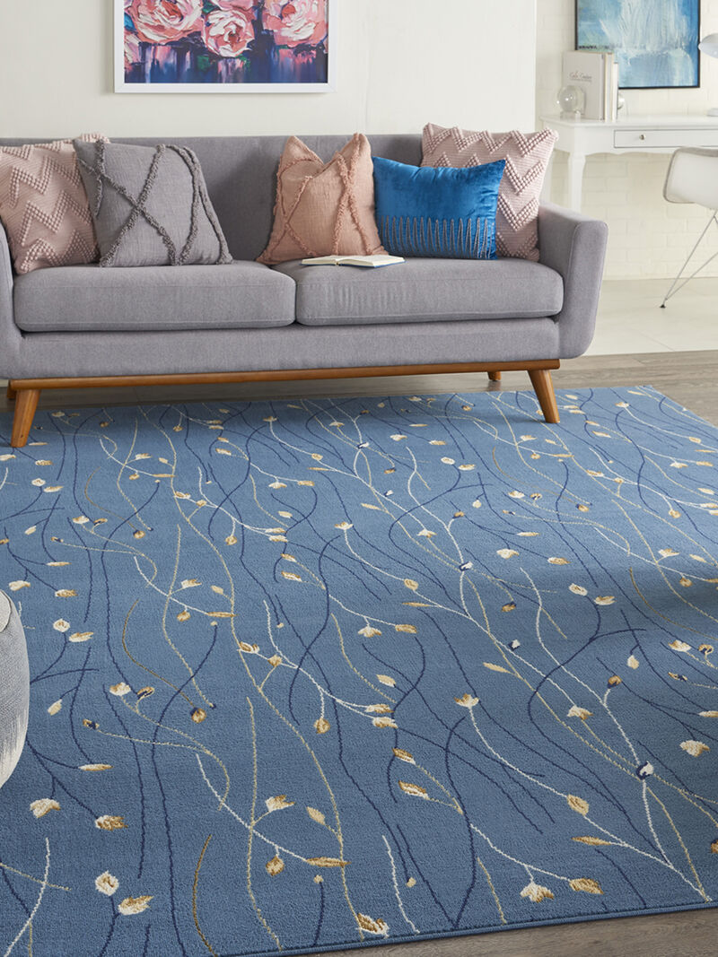 Grafix GRF15 Light Blue 8' x Round Rug