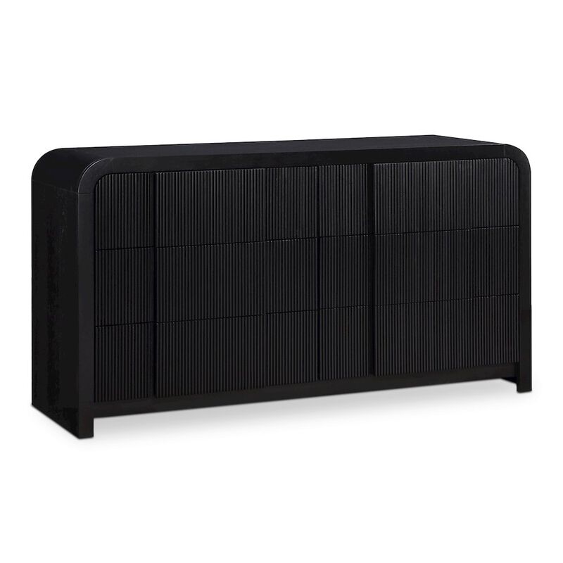 Meridian Furniture Fluted Black Dresser