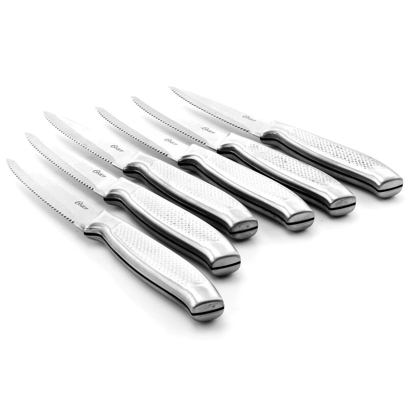 Oster Edgefield 14 Piece Stainless Steel Cutlery Knife Set with Black Knife Block image number 8