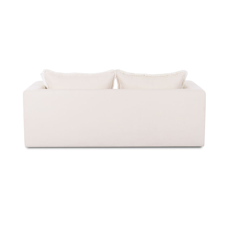 Salty Cream Performance Petite Boucle Outdoor Sofa image number 4