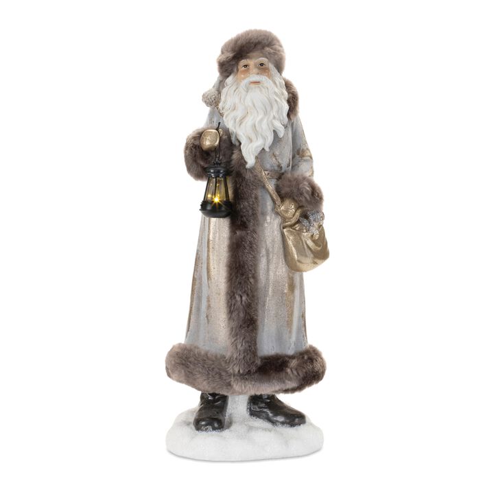 Hooded Santa Statue for Christmas Tabletop, Mantel, or Entryway Display