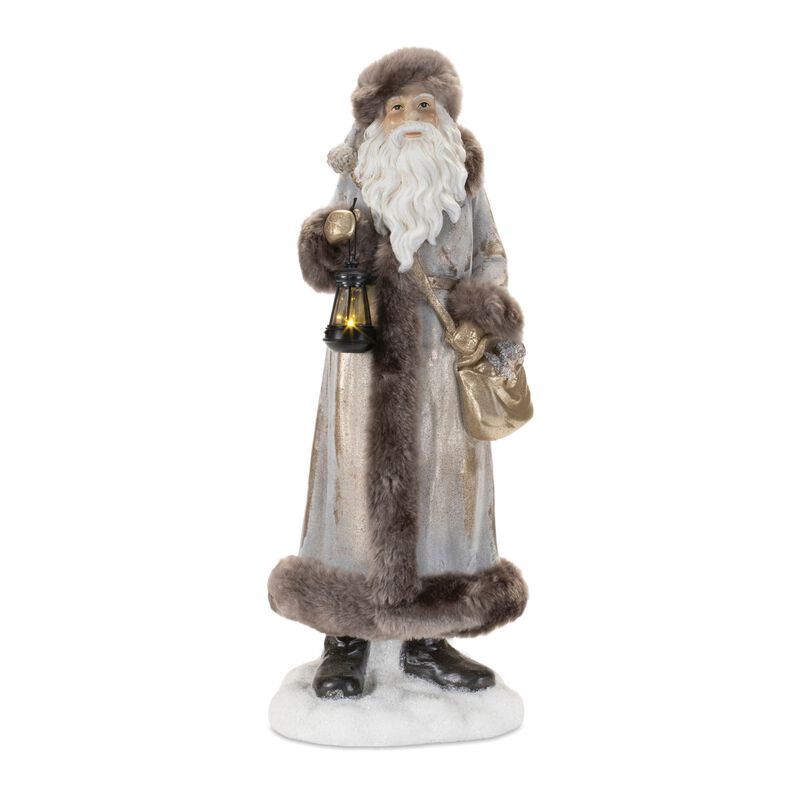 Hooded Santa Statue for Christmas Tabletop, Mantel, or Entryway Display