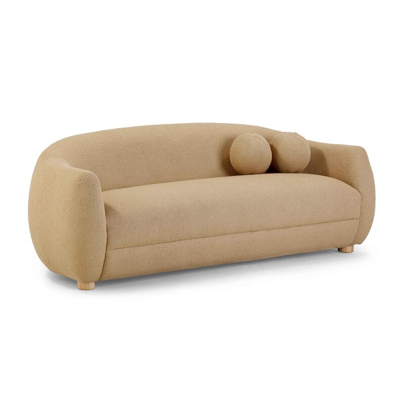 Judy Light Brown Boucle Sofa