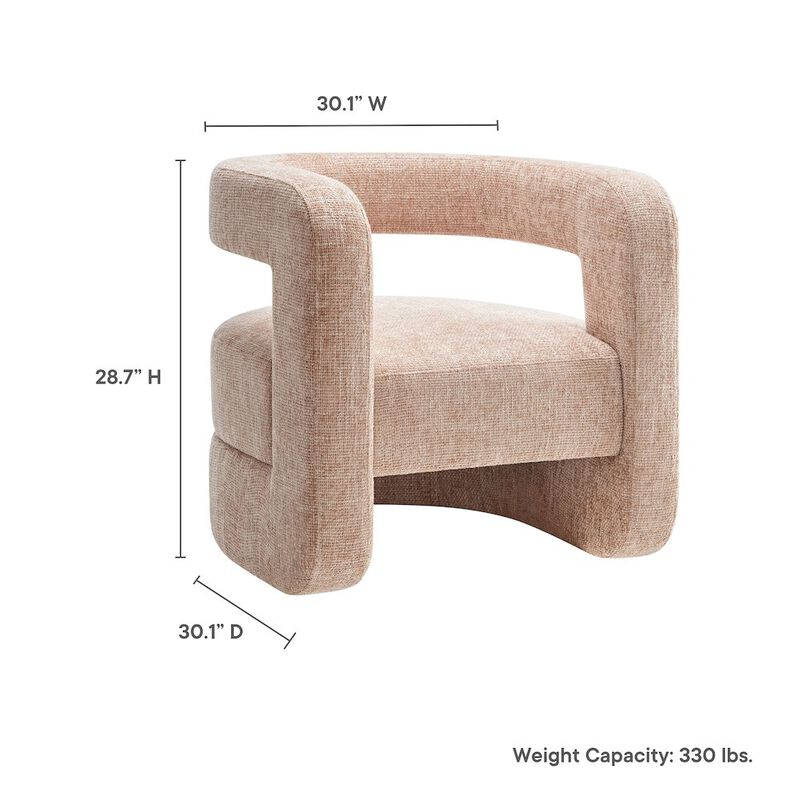 Jaylin Upholstered Chenille Accent Chair image number 1
