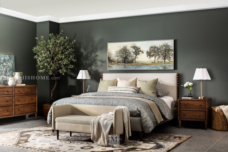 Langley Upholstered Bed image number 2