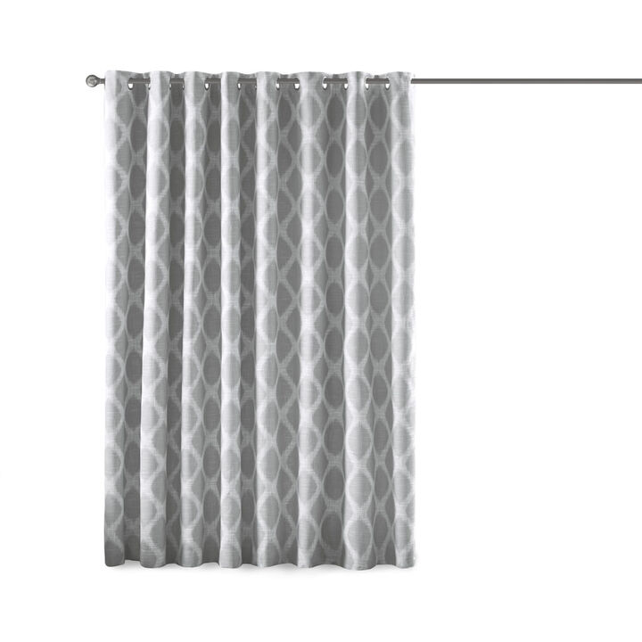 Gracie Mills Zinnia Contemporary Ikat Blackout Patio Curtain Panel