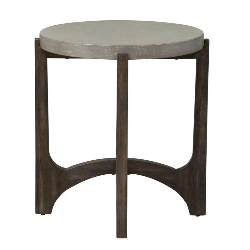 Liberty Furniture Cascade End Table in Wirebrush Rustic Brown image number 1