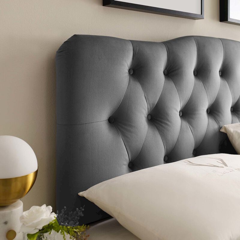 Annabel Diamond Tufted Performance Velvet King Headboard image number 6