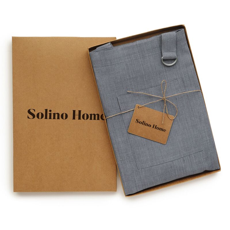 Solino Home 100% Pure Linen Apron - Kitchen Linen image number 4