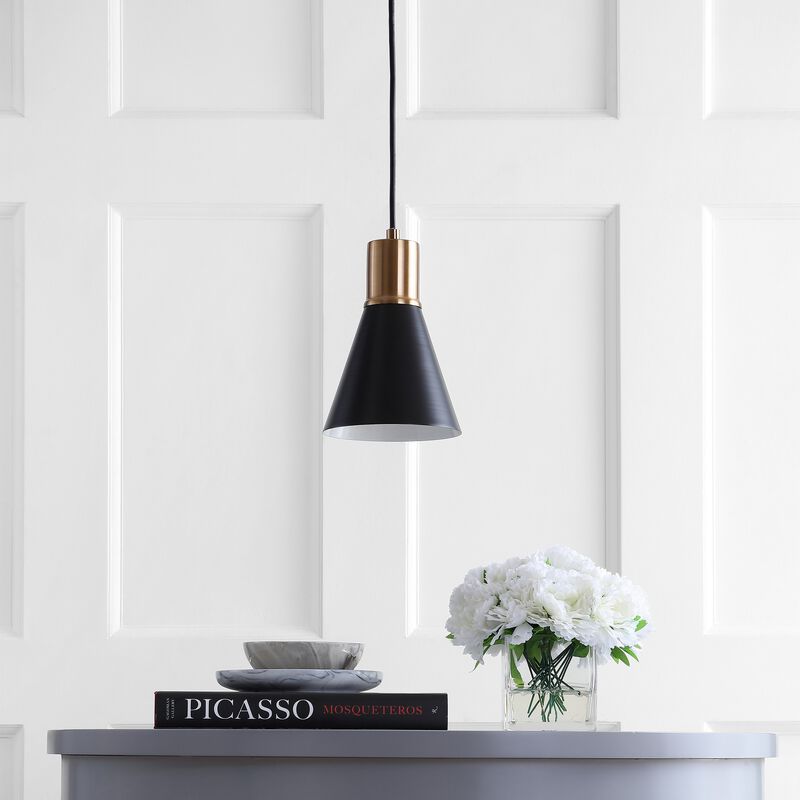 Apollo 1-Light Mid-Century Modern Iron LED Pendant