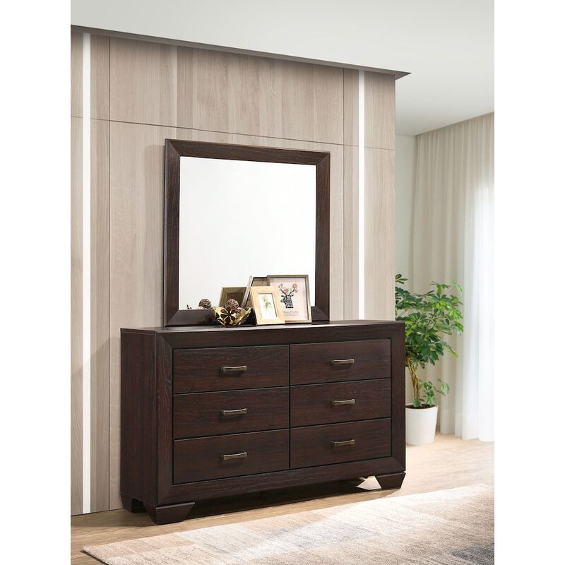 Coaster Co. of America Kauffman 6-drawer Dresser with Mirror Dark Cocoa image number 3