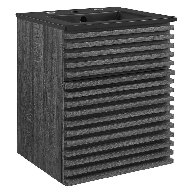 Render 18" Wall-Mount Bathroom Vanity image number 0