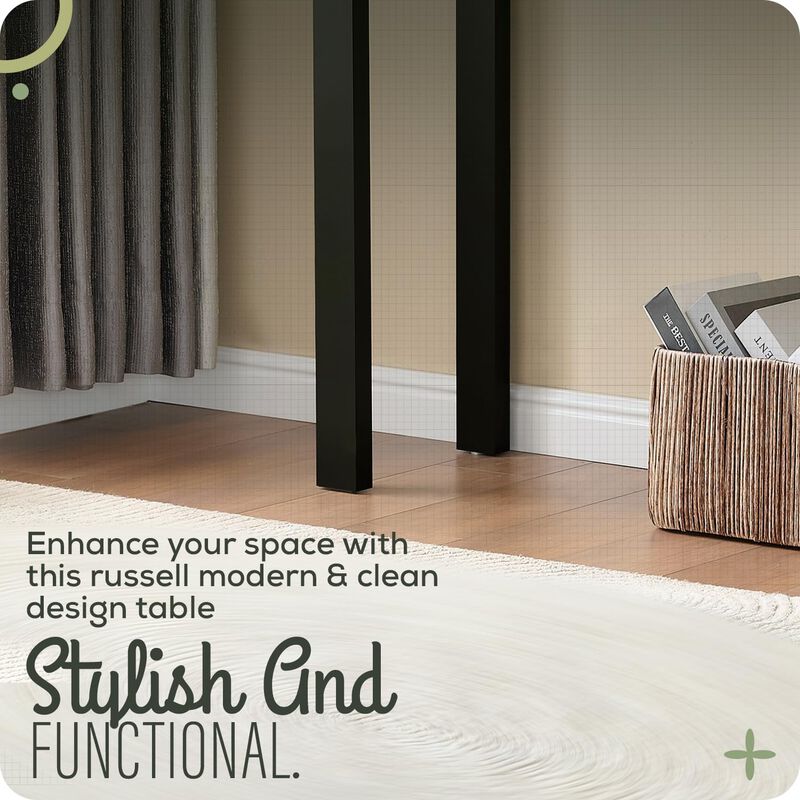 Kings Brand Furniture Russel Long Console Table - Minimalist and Slim Entryway Table for Decorative Displays, Sofa Table