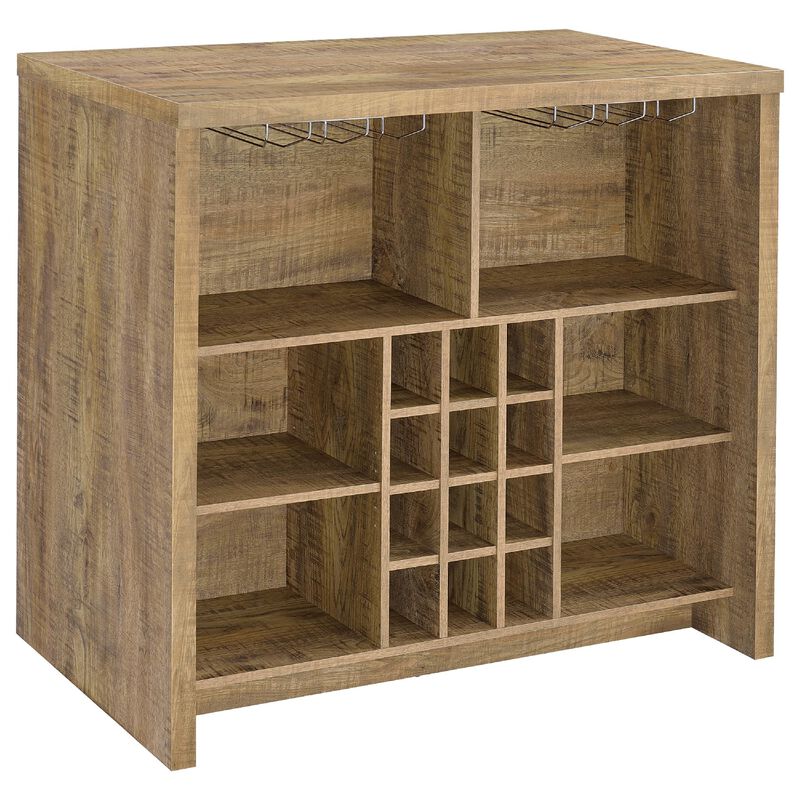 Anga Home Bar, 6 Shelves, 12 Bottle Holder, Stemware image number 4
