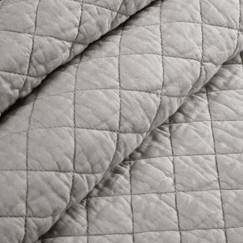 Ava Diamond Oversized Cotton Quilt 3Pc Set