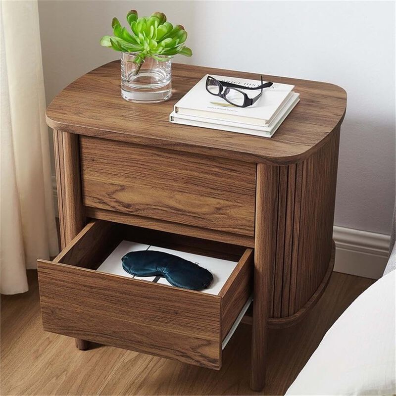 Cadence Fluted 2-Drawer Nightstand in Color image number 1