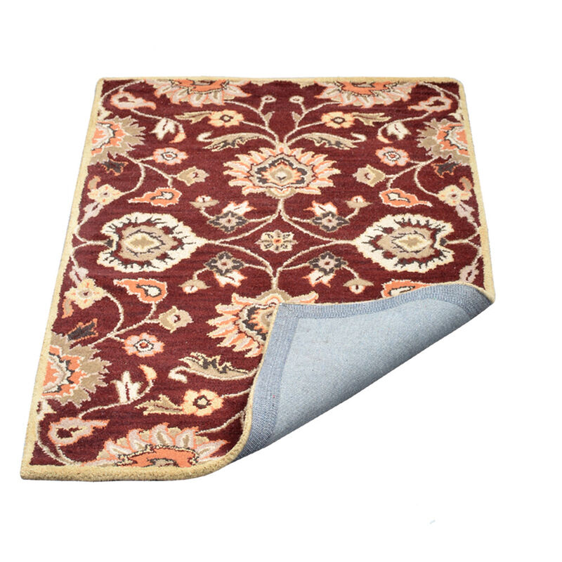 RUGSOTIC CARPETS HAND TUFTED WOOL ECO-FRIENDLY AREA RUGS  - Rectangle Shape, Size, Classic Oriental Traditional  Design, High Pile Thick Handmade Anti Skid Area Rugs (K00712) image number 4