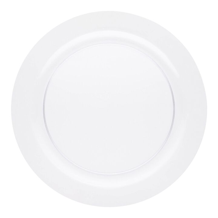 9" Clear Economy Round Plastic Buffet Plates (120 Plates)