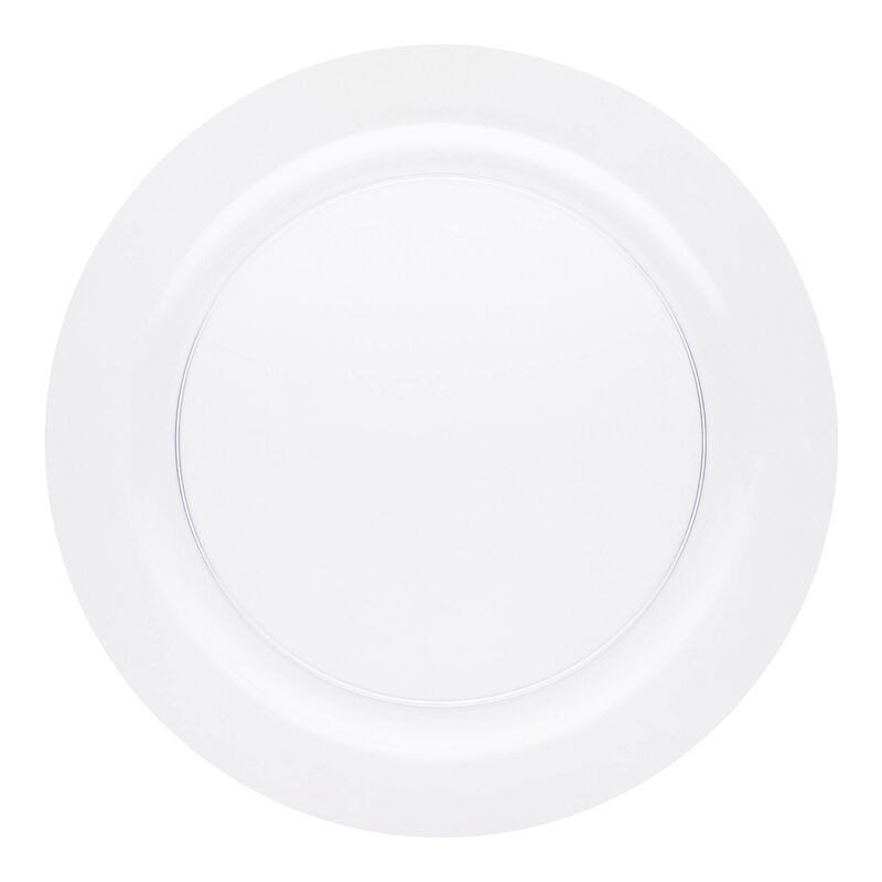 9" Clear Economy Round Plastic Buffet Plates (120 Plates) image number 0