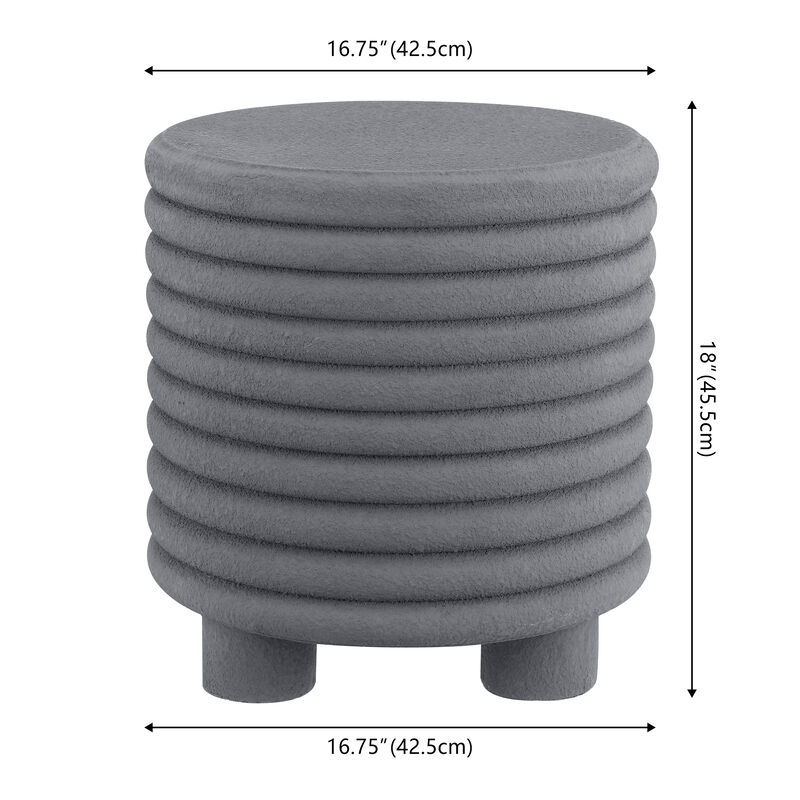 Evans Minimalist Modern 3-Legged Drum Indoor/Outdoor Accent Table