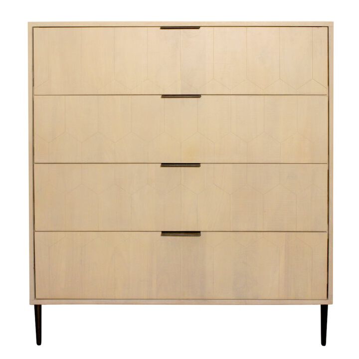 Ren 4-Drawer Chest in Aged Natural