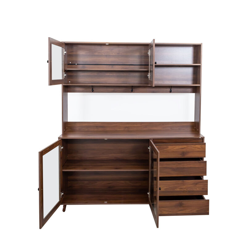 Slamvo Freestanding Kitchen Pantry Cabinet image number 8